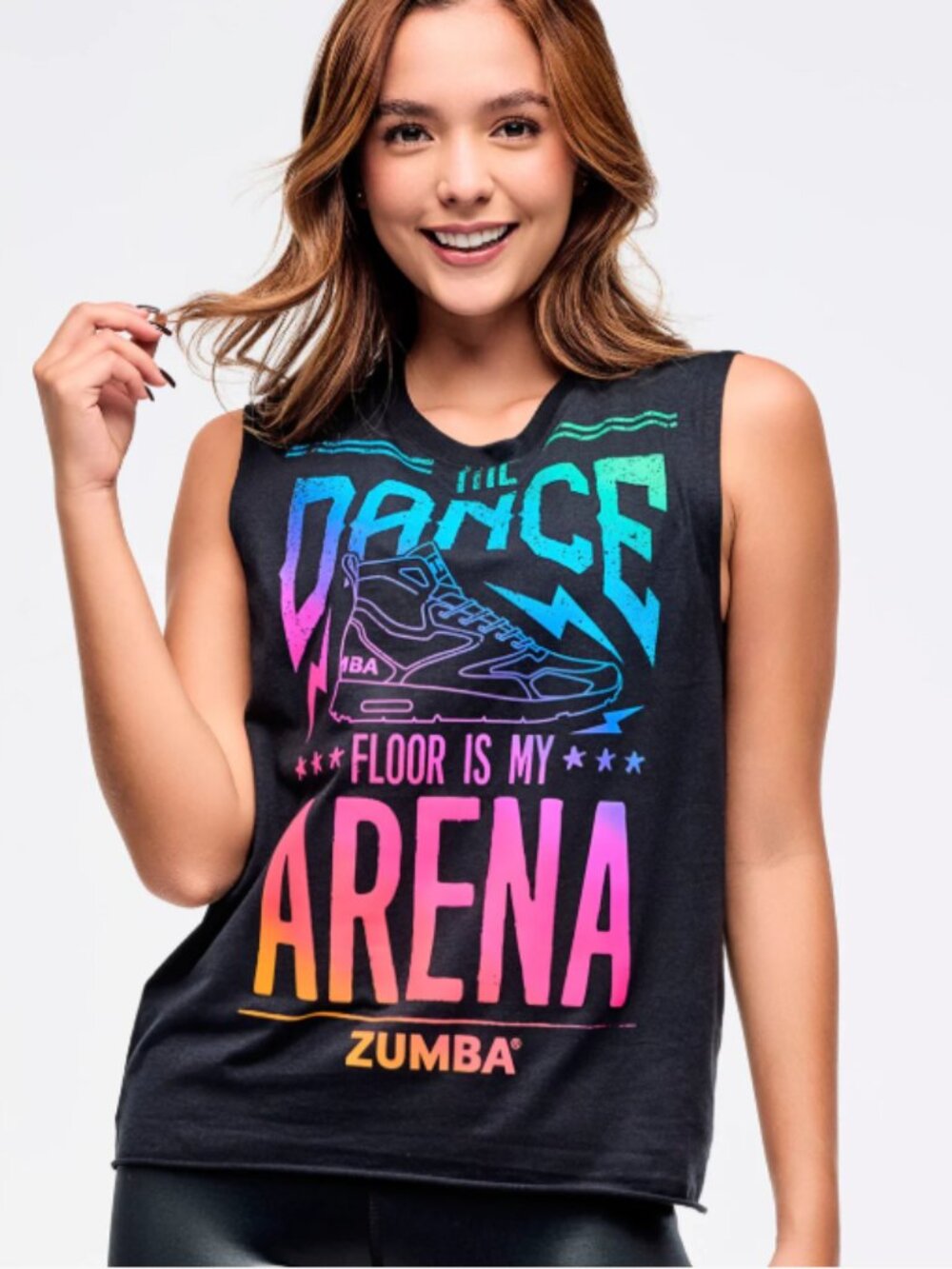 Zumba Wear Libre Crew Neck Medium Muscle Tank